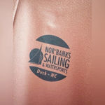 Bella Canvas Outerbanks Oversized Soft Hoodie Duck Sailing Coral OBX Size Large Pullover Photo 1