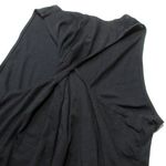 Vince NWT Pima Cotton Sleeveless Twist Back Midi in Black T-shirt Dress L $195 Photo 6