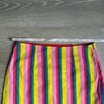 STAUD  Panda Rainbow Stripe Cotton Mini Skirt 2 Photo 5