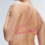 New savage x fenty SUNRAY LACE UNLINED PLUNGE BRA Size XL Pink Photo 2