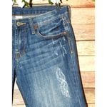 Lucky Brand Prairie Sweet Low Bermuda Jean Shorts Size 6 W28 Distressed Photo 1