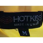 Hot Kiss Yellow Tank Top Sleeveless Bow Accent Casual Top Size M Photo 2