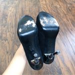 House of Harlow 1960 • Stormy Snake Court Heels pumps black suede platform Size 5.5 Photo 11