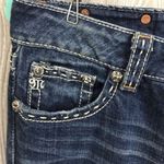 Miss Me  jeans dark wash jw5354b 29 brown embroidered pockets boot cut Photo 4