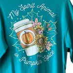 Pumpkin Spice long Sleeve graphic pull over top Size L Photo 3