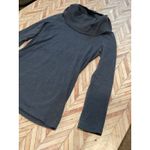 Converse  Blue Cowl Women’s Neck Long Sleeve Top Large Blue Shirt Fall Winter L Photo 2