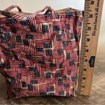 Longaberger Vintage  Homestead Cloth Tote Bag Flag Print Patriotic Photo 5