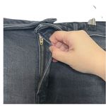 Good American  Bombshell Shorts 10/30 Black High Rise Raw Hem Denim Cutoffs Photo 7