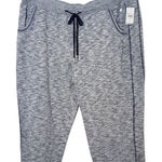 Lane Bryant  Active Heather Blue Drawstring Capri Athletic Pants NWT Size 18/20 Photo 0