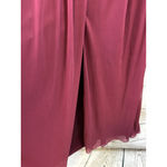 David's Bridal Women's Wine One Shoulder Lace Dress Size 10 NWT Photo 5