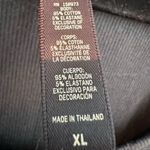 SKIMS Cotton Jersey Fitted Black Crop Tank Top Ribbed Women’s Size XL Photo 7