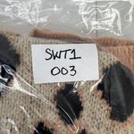 4Sienna Size L Cardigan Sweater Leopard Animal Print Open Front Knit Soft Casual Size L Photo 9