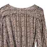 O.P.T Tuckernuck Floral Boho Ruffle Long Sleeve Mini Dress Tie Waist Medium Boho Yellow Photo 13