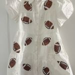 NWT Boutique Sequin Football Dress White Size XS Photo 0