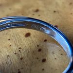 Natural Aquamarine Blue Diamond Sterling Silver Ring Size 5.75 Photo 5