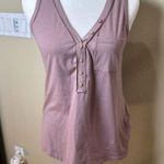 NWT Emery Rose Boutique Button Placard Blush Tank Top Photo 1