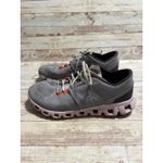 On Running Shoes On Cloud Lace Up Athletic Sneakers Women's Size 8.5 Gray Orange Photo 2