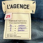 L'Agence  Coco Midrise Slim Stretch Denim Jeans Tapered Leg Size 25 Authentique Photo 6
