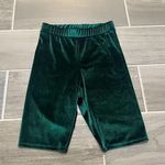 Urban Outfitters  nwt velvet green biker shorts size small Photo 0