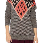 Urban Outfitters  Ecote Intarsia Pullover Sweater Aztec Women Size Small‎ Photo 0