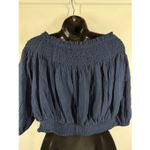 We The Free  People Dancing Till Dawn Off Shoulder Peasant Crop Top Size Medium 1 Photo 7