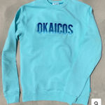 OKAICOS Blue OKAICOS Embroidered Crewneck Small Unisex NWT Size XS Photo 0
