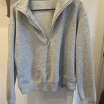 Grey half zip sweatshirt Gray Size M Photo 0