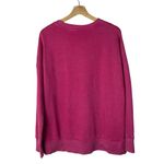 Time And Tru  Hot Pink Relaxed Fit Crewneck Sweatshirt M Photo 2
