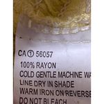 Princess Polly Yellow Embroidered Eyelet Ruffle Tie Smocked Tank Crop Top Sz 4 Photo 3