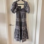 468 NEW Sea NY Black Jasper Paisley Print Midi Dress Size Medium Color Black Photo 1