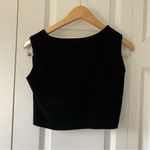 Notations Black Velvet Crop Top Photo 1
