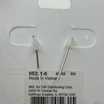 Icing  Circle Dangle Earrings Silver Photo 1