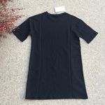 ZARA Black Graphic T-Shirt Dress Photo 3