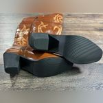 NWOB Knee High Cowgirl Boots Brown Size 7 Photo 3