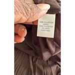 Christopher & Banks Long Flowy Stretchy Chocolate Brown Pleated Maxi Elastic Waist Skirt Size M Boho Photo 3