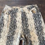 Le lis  Snakeskin Print Denim High Waist Straight Leg Pants Medium Photo 4