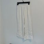 Wild Honey White Wide-Leg Pants with Drawstring Photo 2