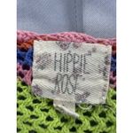 Hippie Rose  Sweater Womens Large Crochet Knit Boho Rainbow Pullover Y2k Retro Photo 1