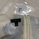 Talbots  Floral Blue White Sheath Dress Size 8 Medium Short Sleeve Cotton Classy Photo 4