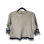 Madewell  SZ S cream sweater with stripe detailing Photo 1