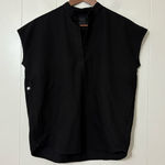 FIGS  Rafaella Oversized Scrub Top Black Size XXS Modern Photo 0