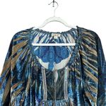 Live and let live One World Top Womens 1X Multicolor Boho Print Stretch Blouse Photo 1