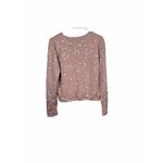 Worth Sweater Cardigan shell cami beaded Flower top fine knit Size‎ S Pink Photo 5