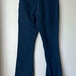 Princess Polly  Organic Dalta Mid Rise Dark Wash Denim Flare Jeans 8 Photo 6