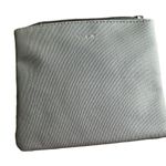 TUMI GREY TRAVEL SQUARE‎ ZIPPER POUCH COSMETICS TOILETRY BAG CASE SMALL Gray Photo 0
