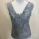 BCBGMAXAZRIA BCBG women’s tie back drop neck short sleeve shirt size sm/medium​ Photo 0