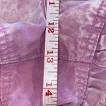 Francesca's TGLA Corleen Ruffled Paperbag Denim Shorts Pink Purple Medium Photo 7