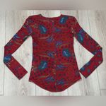 William Rast  Floral Red Long Sleeve Top♥️ Photo 6