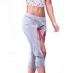 Lounge Mapalé 2-Piece Set  Holiday Print Pajama Tank & Cut-Out Pants Size L NWT Photo 0