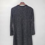 Red 23 Longline Cardigan Sweater Leather Sleeve Contrast Black Made USA Women M Size M Photo 8